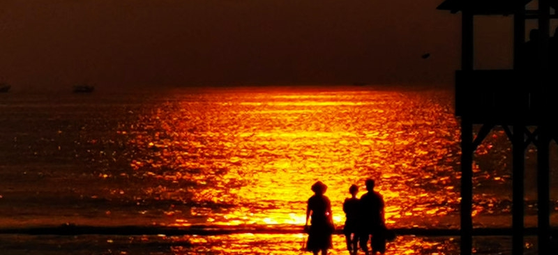 渔港日落（摄影：张丹）